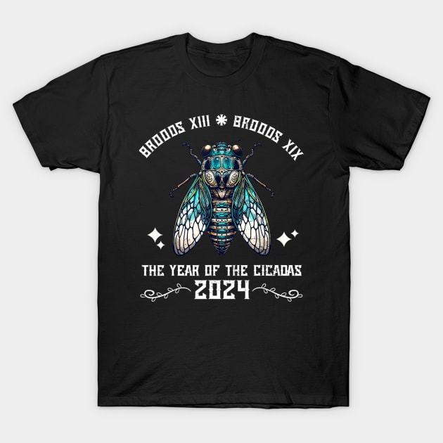 Cicada Lover Brood XIX Brood XIII Year Of The Cicada 2024 T-Shirt by kiperb